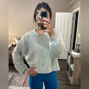 Mint Lululemon perfectly oversized cropped crew neck